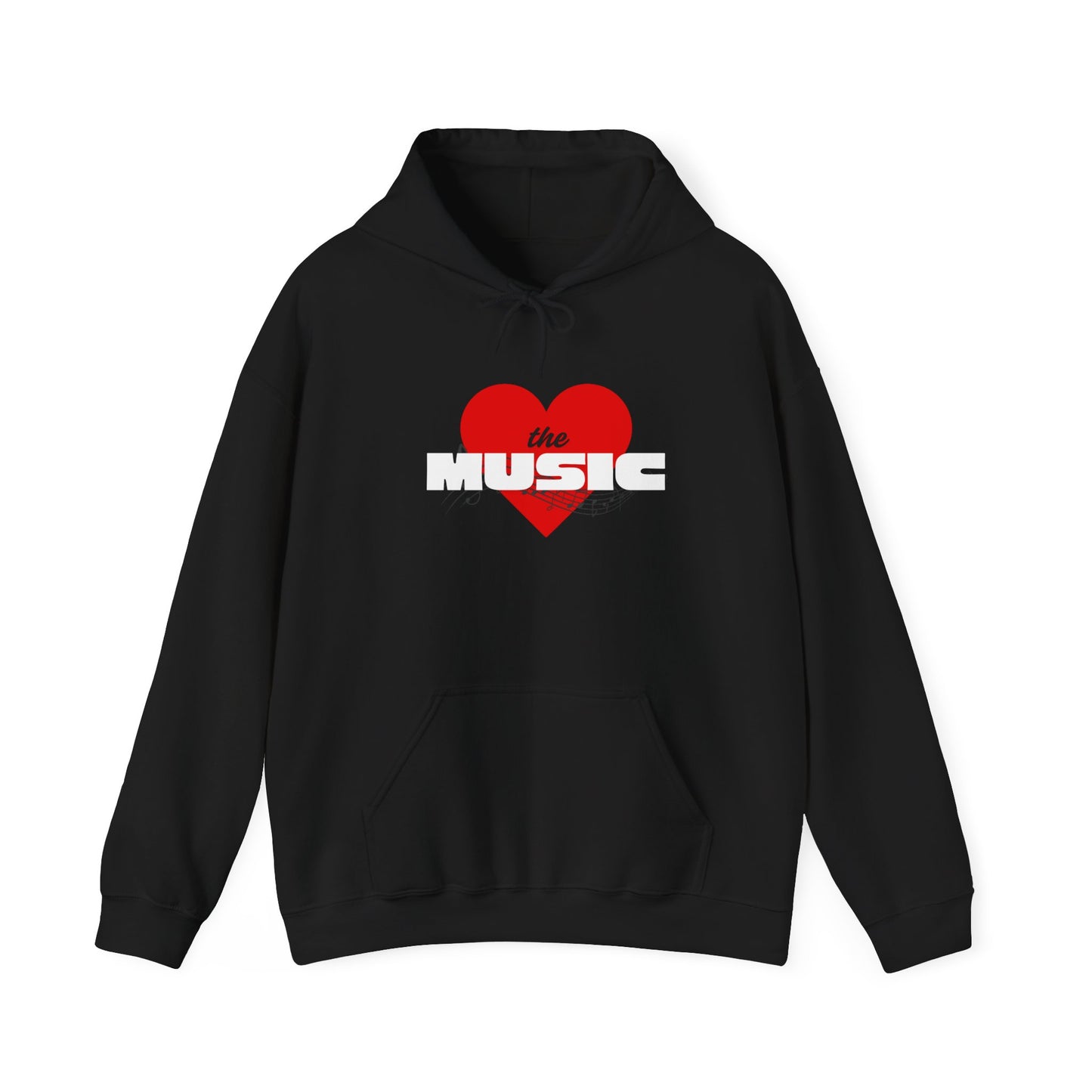 Love the Music Hoodie - Cozy Unisex Sweatshirt for Music Lovers, Gift for Musicians, Valentine's Day, Concerts, Music Festivals