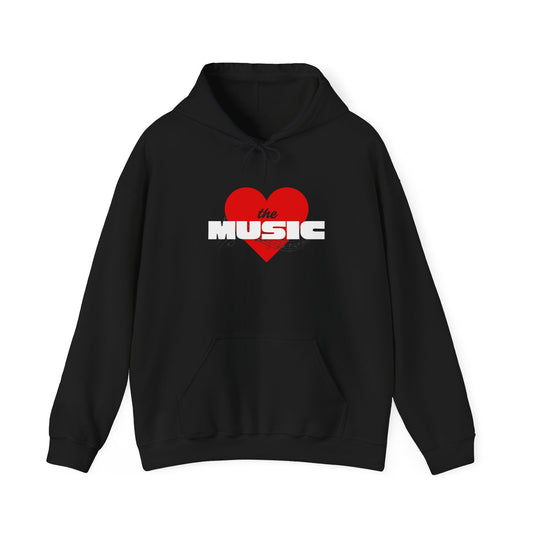 Love the Music Hoodie - Cozy Unisex Sweatshirt for Music Lovers, Gift for Musicians, Valentine's Day, Concerts, Music Festivals